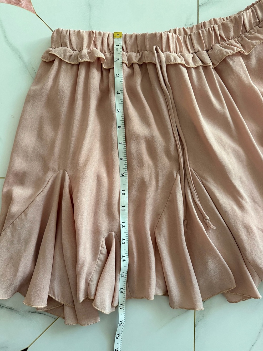 Soft‎ Blush Ruffle Mini Skirt - Picture 3 of 7